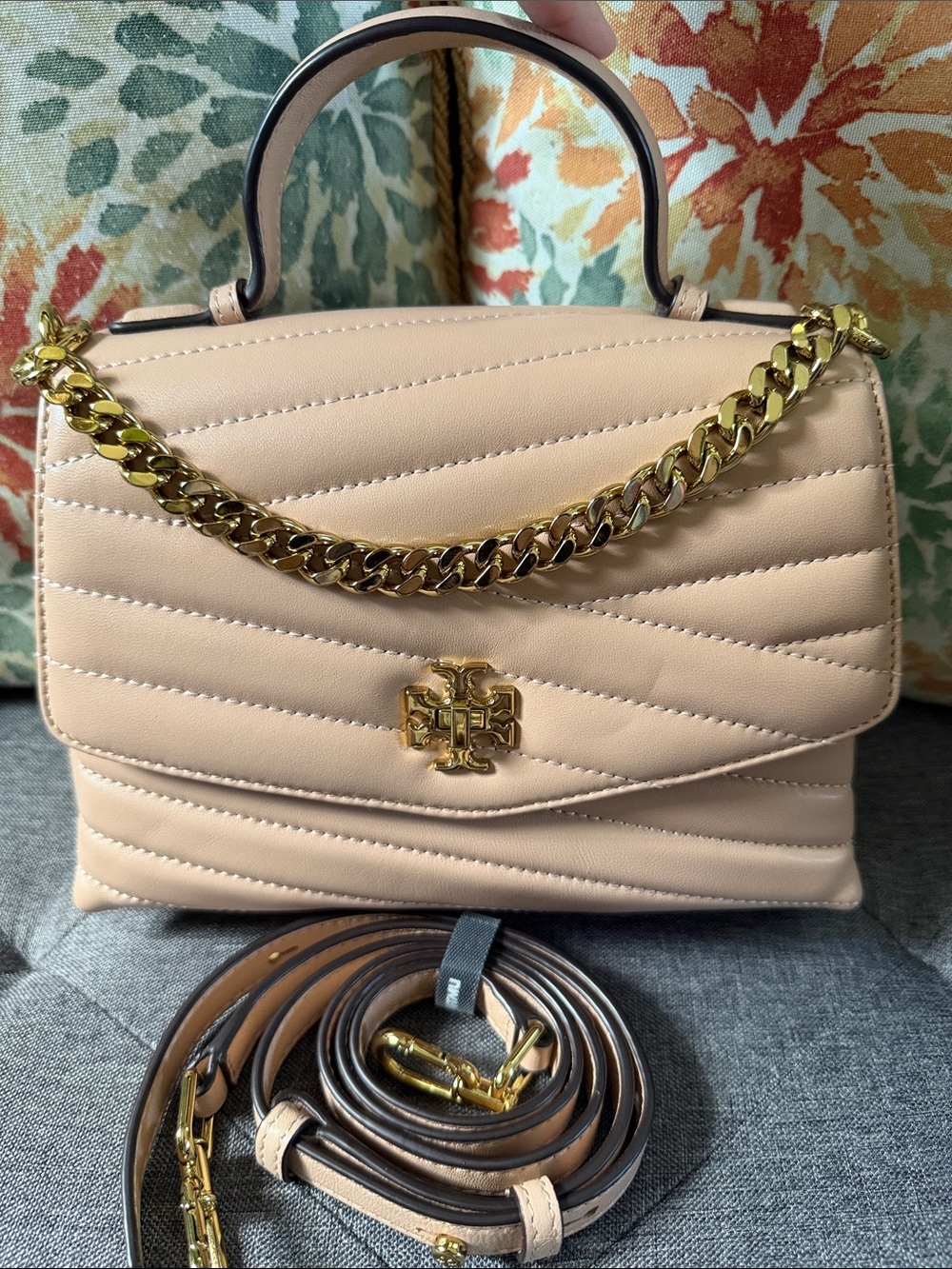 Tory Burch Kira Chevron tophandle Satchel